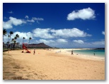Magic Island Beach and Diamond Head