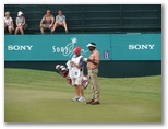 PGA Pro Vijay Singh on the 18th