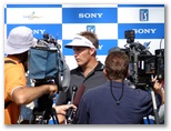 Australian PGA Pro Stuart Appleby interviews after his round