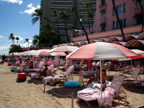 Royal Hawaiian Beach umbrellas