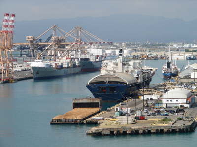 Hawaii Cargo Ships Honolulu Harbor